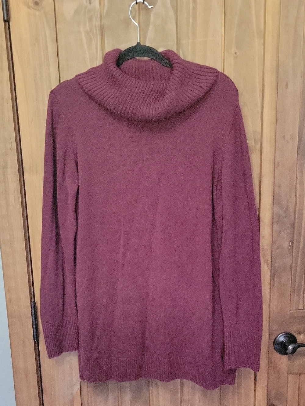 H by Halston Burgundy Cowl Neck Sweater/Tunic